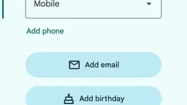 Capture d'écran de Google Contacts 1