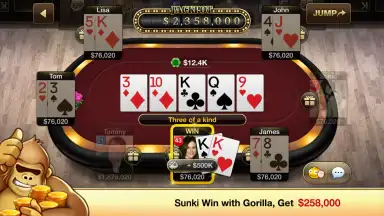 Capture d'écran de Gorilla Poker 1