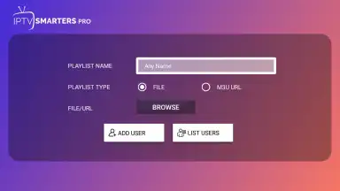 Capture d'écran de IPTV Smarters Pro 4