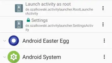 Capture d'écran de Activity Launcher 3