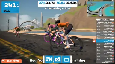 Capture d'écran de Zwift 1