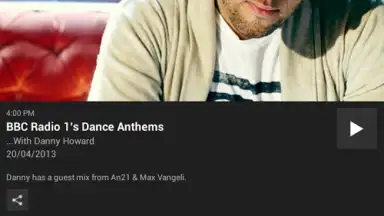 Capture d'écran de BBC iPlayer Radio 6