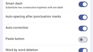 Capture d'écran de Yandex Keyboard 5