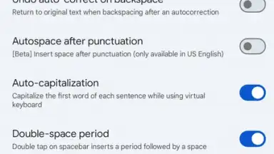 Capture d'écran de Gboard 8
