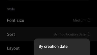 Capture d'écran de Xiaomi Notes 2