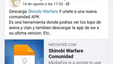 Capture d'écran de Shinobi Warfare Comunidad 4