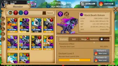 Capture d'écran de Raising Monster 2
