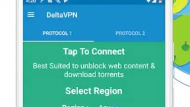 Capture d'écran de Delta VPN 8