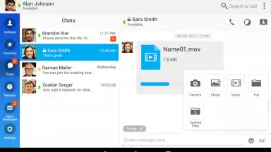 Capture d'écran de Cisco Jabber 8