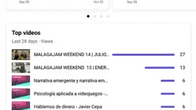 Capture d'écran de YouTube Studio 17