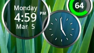 Capture d'écran de Rings Digital Weather Clock 4