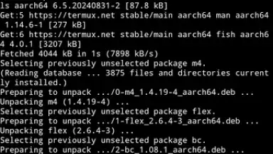 Capture d'écran de Termux 11
