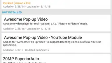Capture d'écran de Xposed Installer 3