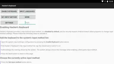 Capture d'écran de Hacker's Keyboard 7