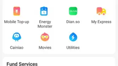 Capture d'écran de Alipay 2