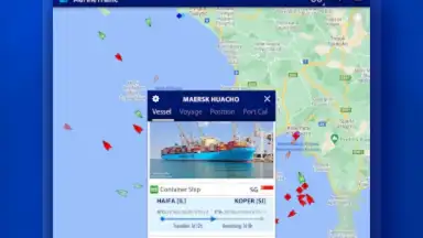 Capture d'écran de MarineTraffic 7