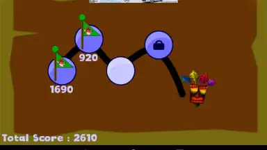 Capture d'écran de Crash World Bandicot 2