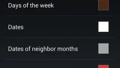 Capture d'écran de Month Calendar Widget 3