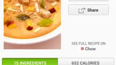 Capture d'écran de Recipes & Nutrition 1