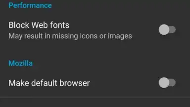 Capture d'écran de Firefox Focus 3