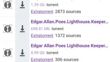 Capture d'écran de YouTorrents 1