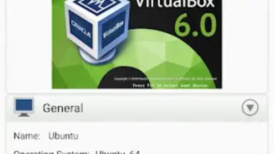 Capture d'écran de VirtualBox Manager 6