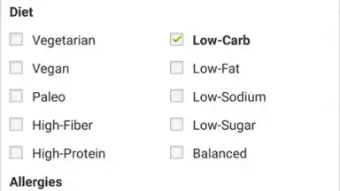 Capture d'écran de Recipes & Nutrition 15