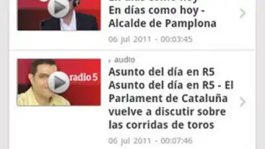 Capture d'écran de RTVE Noticias y Directos 3