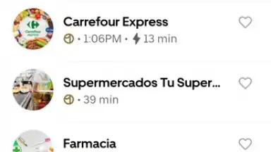 Capture d'écran de Uber Eats 22