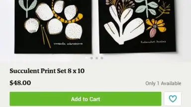 Capture d'écran de Etsy 3