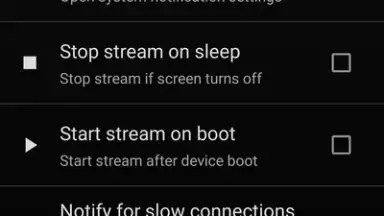 Capture d'écran de Screen Stream over HTTP 3