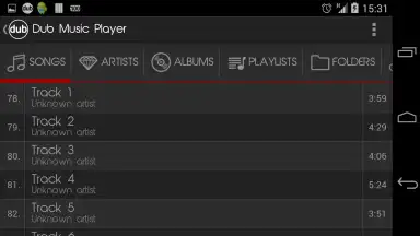 Capture d'écran de Dub Music Player 1