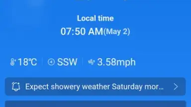Capture d'écran de Daily Forecast 1