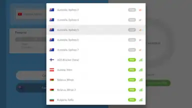 Capture d'écran de VPN servers in Russia 1