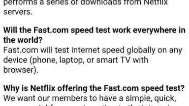 Capture d'écran de FAST Speed Test 5