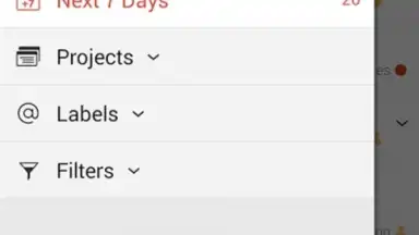 Capture d'écran de Todoist 4