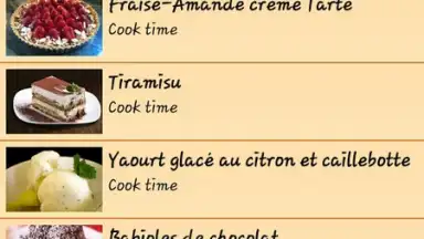 Capture d'écran de Recettes Dessert 2