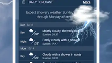 Capture d'écran de Weather Live - Widgets & Radar 5