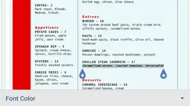 Capture d'écran de Microsoft Word 2