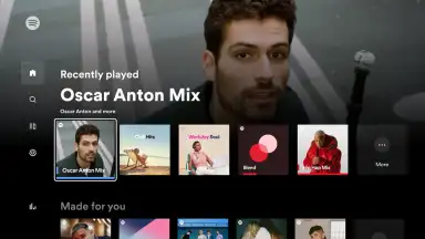 Capture d'écran de Spotify for Android TV 3