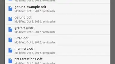 Capture d'écran de OpenDocument Reader 3