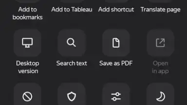 Capture d'écran de Yandex Browser (alpha) 10