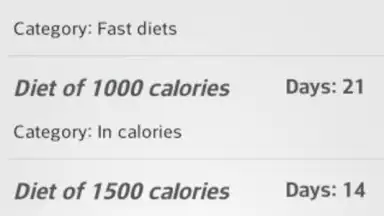 Capture d'écran de Diets for losing weight 1