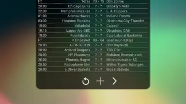 Capture d'écran de Basketball Livescore Widget 21