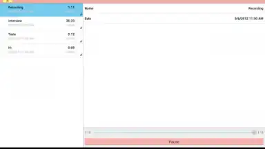 Capture d'écran de Audio Memos 10