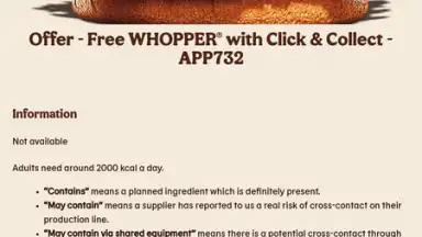 Capture d'écran de Burger King App: Food & Drink 14