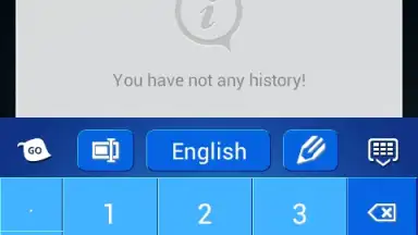 Capture d'écran de Blue Keyboard 1