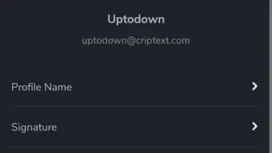 Capture d'écran de Criptext 10