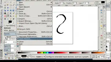 Capture d'écran de GIMP Inkscape 3