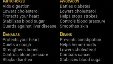 Capture d'écran de Healthy Food Chart 2